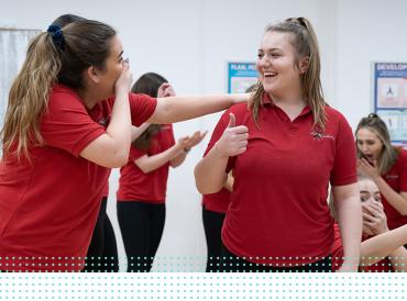 LAMDA learners perform in a group
