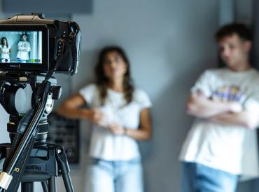 LAMDA short course participants during a screen acting class